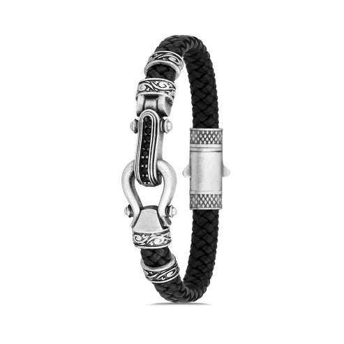 İtalyan Tasarım At Nalı Zirkon Taşlı Bileklik