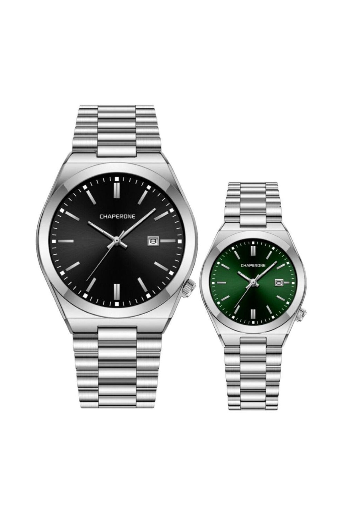 Metal Kordonlu Çift Saati