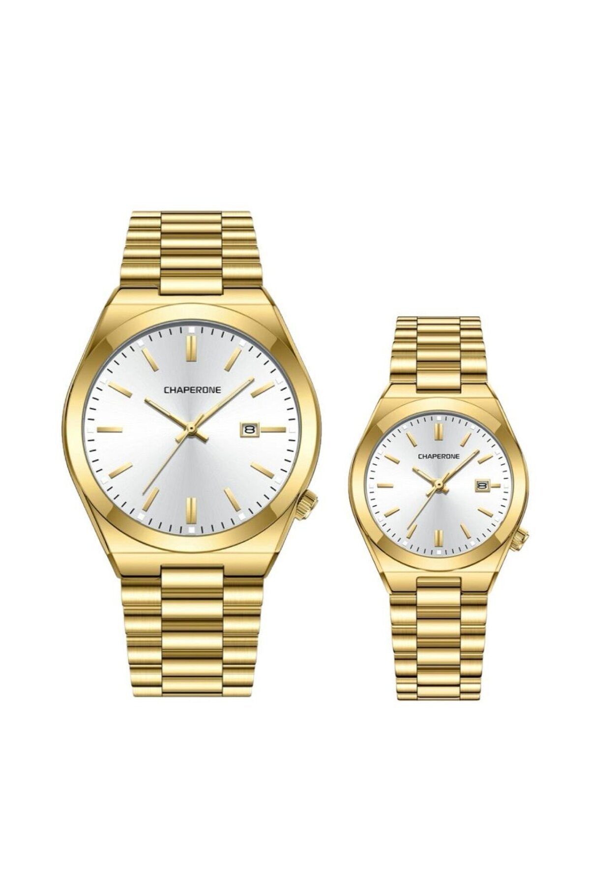 Metal Kordonlu Çift Saati