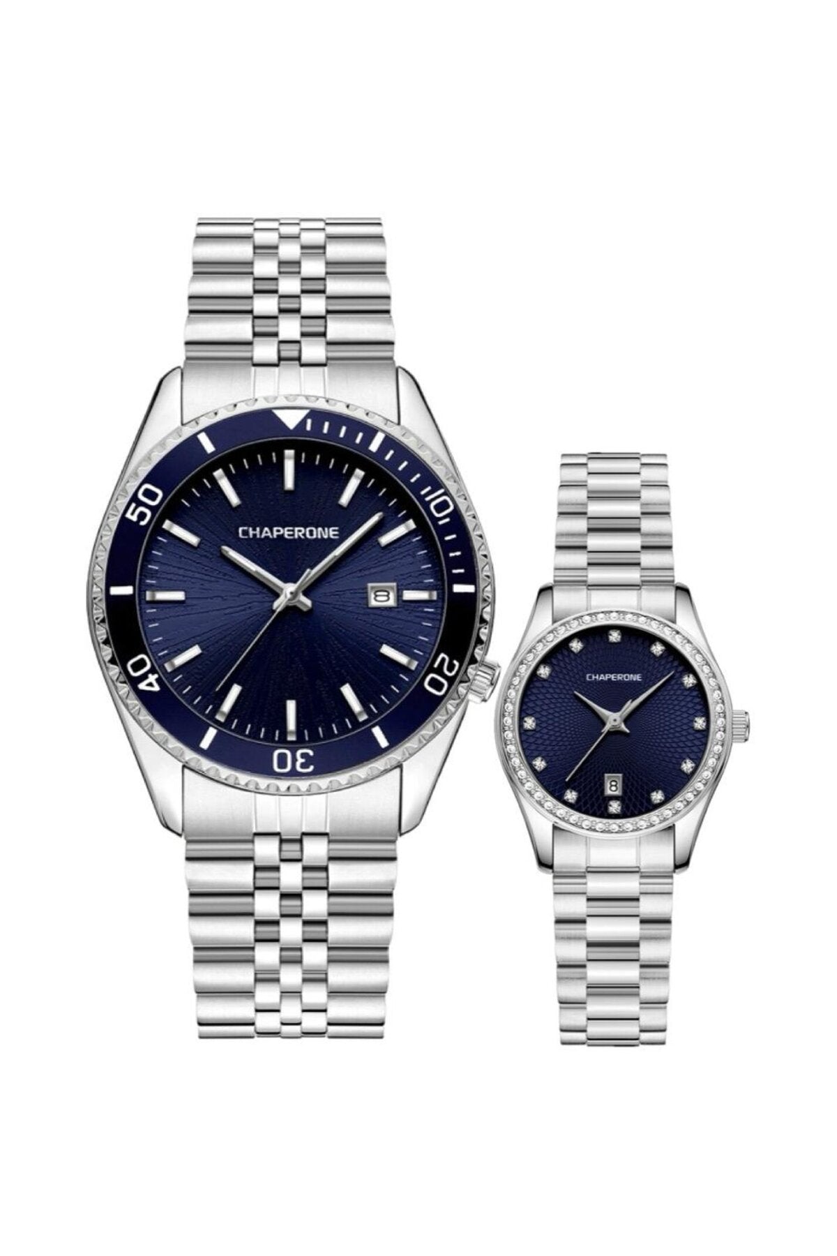 Metal Kordonlu Çift Saati