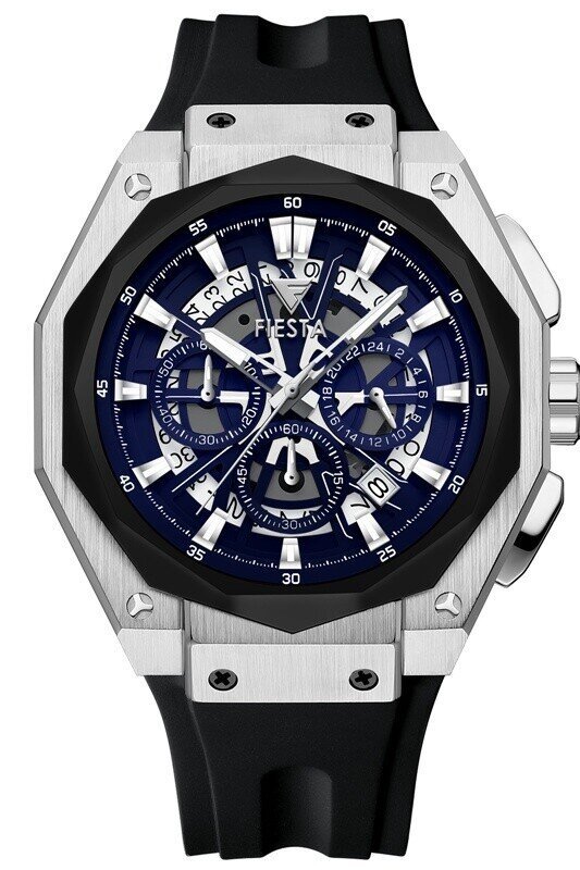 F24076M Silikon Kordonlu Erkek Kol Saati