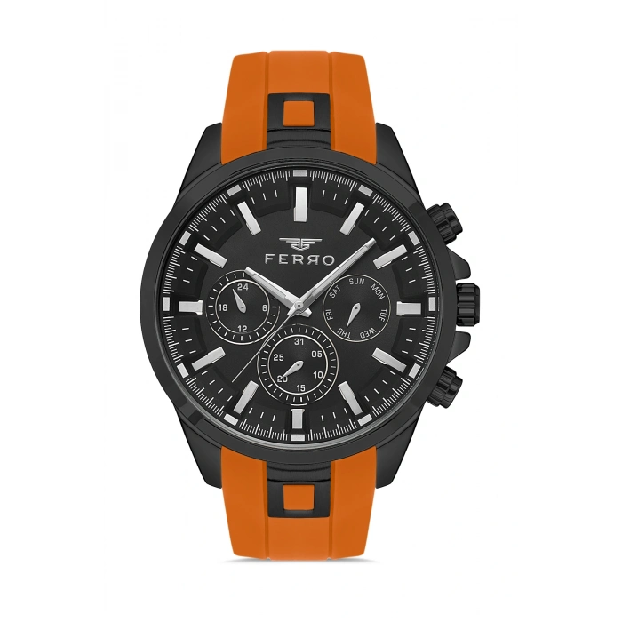 FM31346D Silikon Kordonlu Erkek Kol Saati