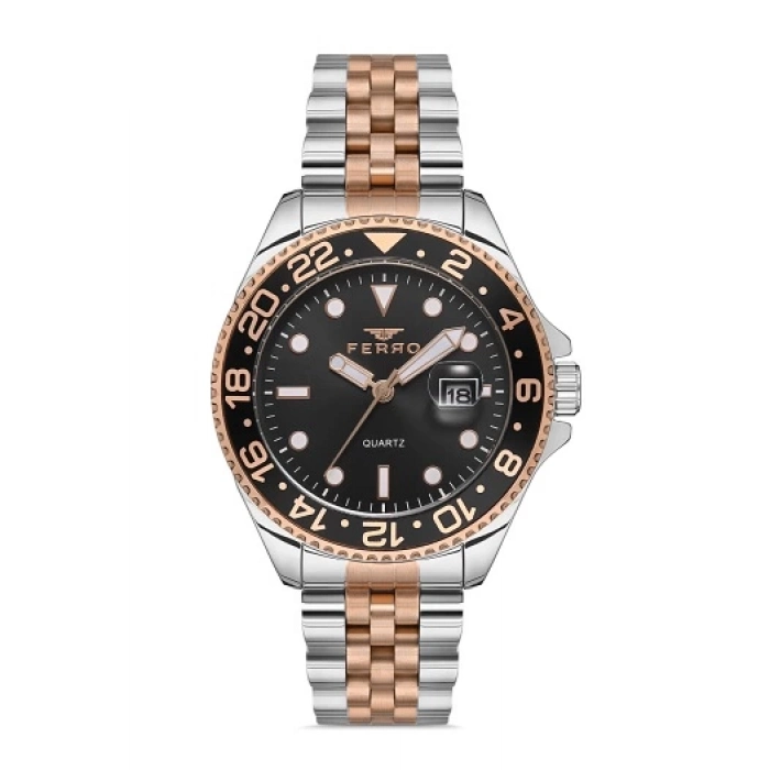 F11196DA Çelik Kordonlu Erkek Kol Saati