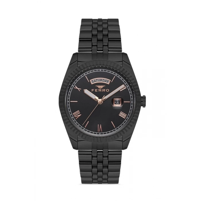 F11130AWT Çelik Kordonlu Erkek Kol Saati