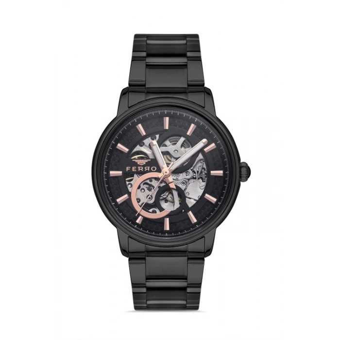 F31399A Çelik Kordonlu Otomatik Erkek Kol Saati