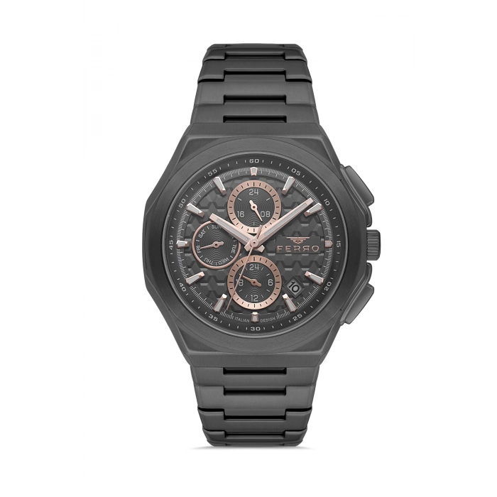 FM43024A Çelik Kordonlu Erkek Kol Saati