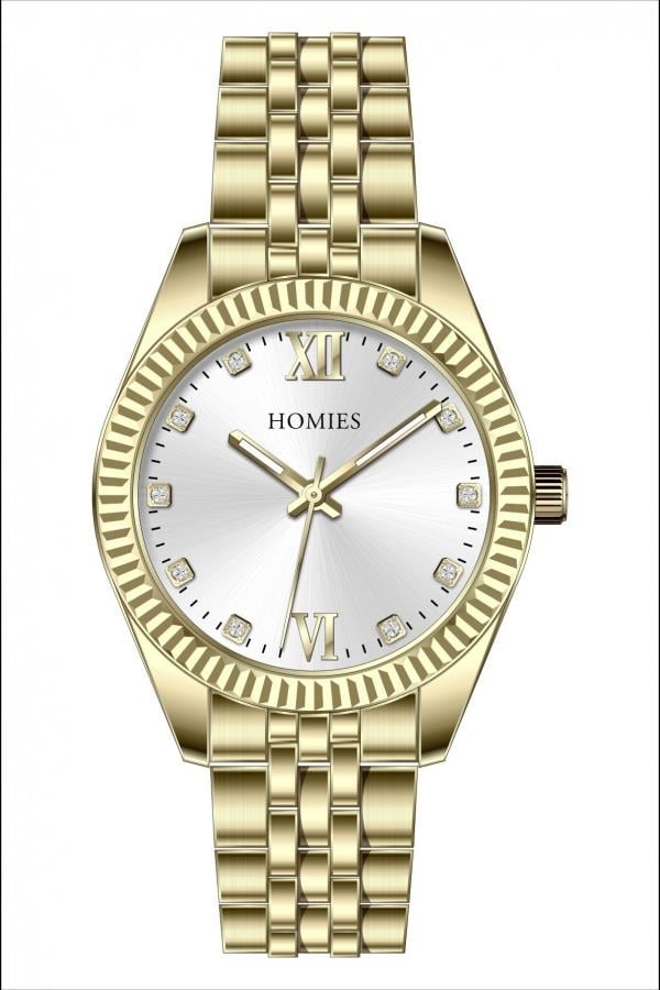 HM19369S11 Çelik Kordonlu Kadın Kol Saati ALTIN