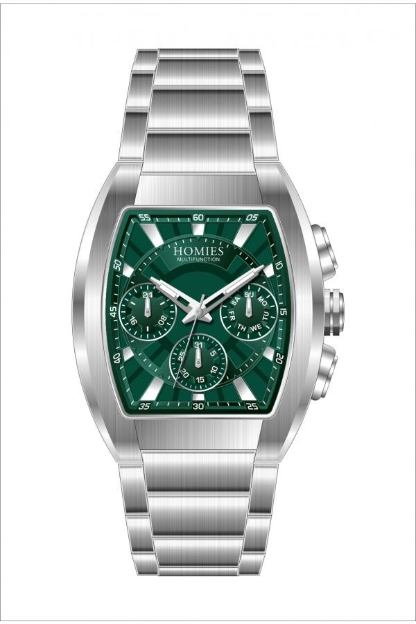 HM24941S01 Çelik Kordonlu Erkek Kol Saati GÜMÜŞ