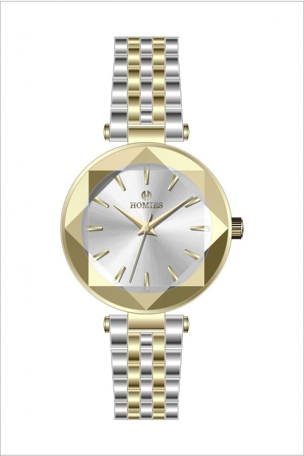 HM25167S01 Çelik Kordonlu Kadın Kol Saati ALTIN - GÜMÜŞ