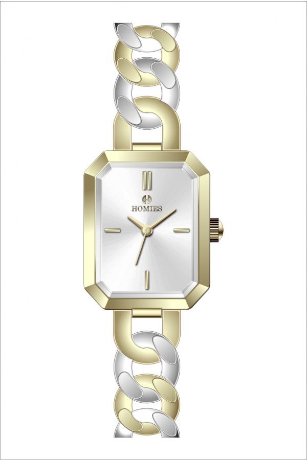 HM25194S01 Çelik Kordonlu Kadın Kol Saati ALTIN - GÜMÜŞ