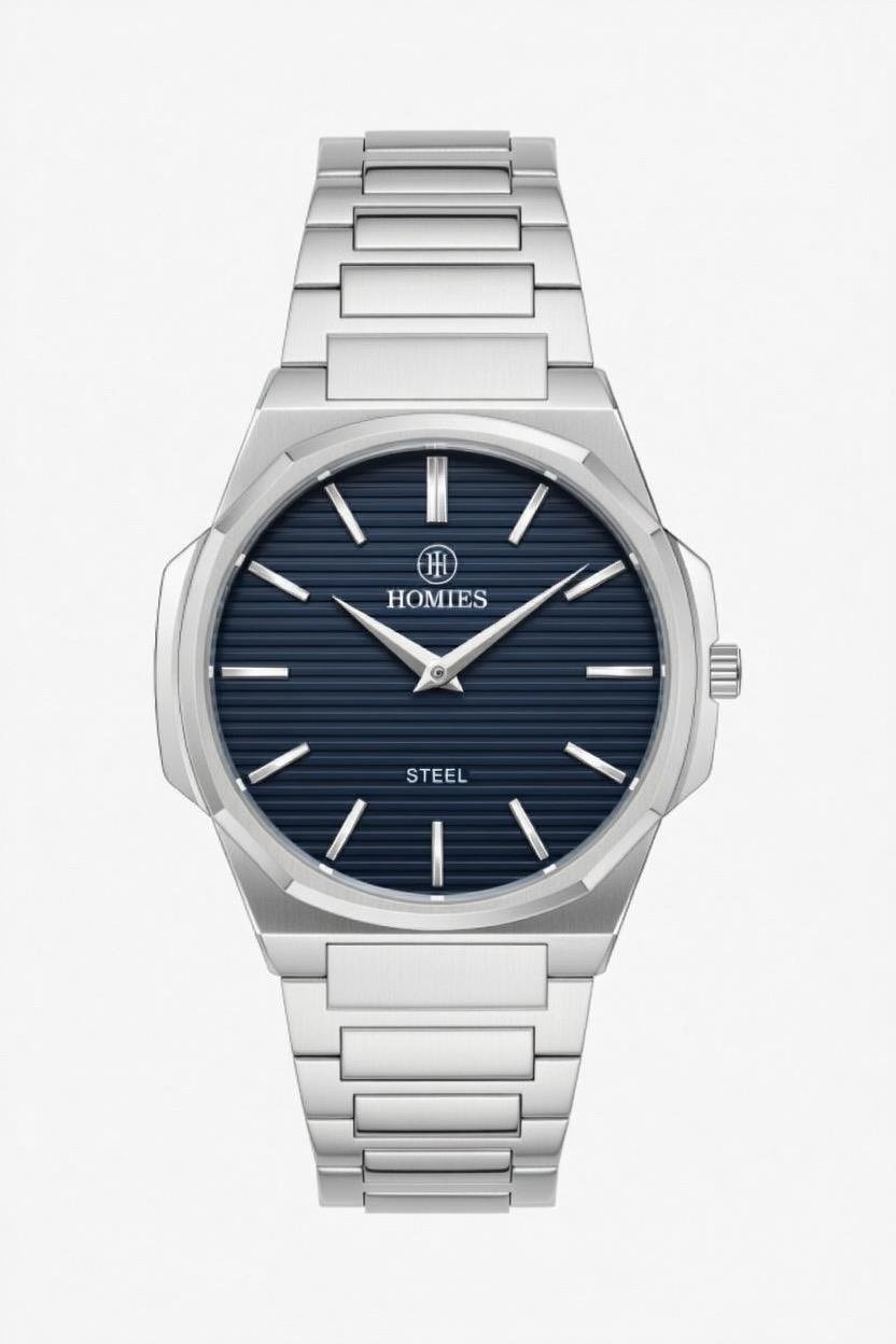 HM25359A08 Çelik Kordonlu Erkek Kol Saati GÜMÜŞ