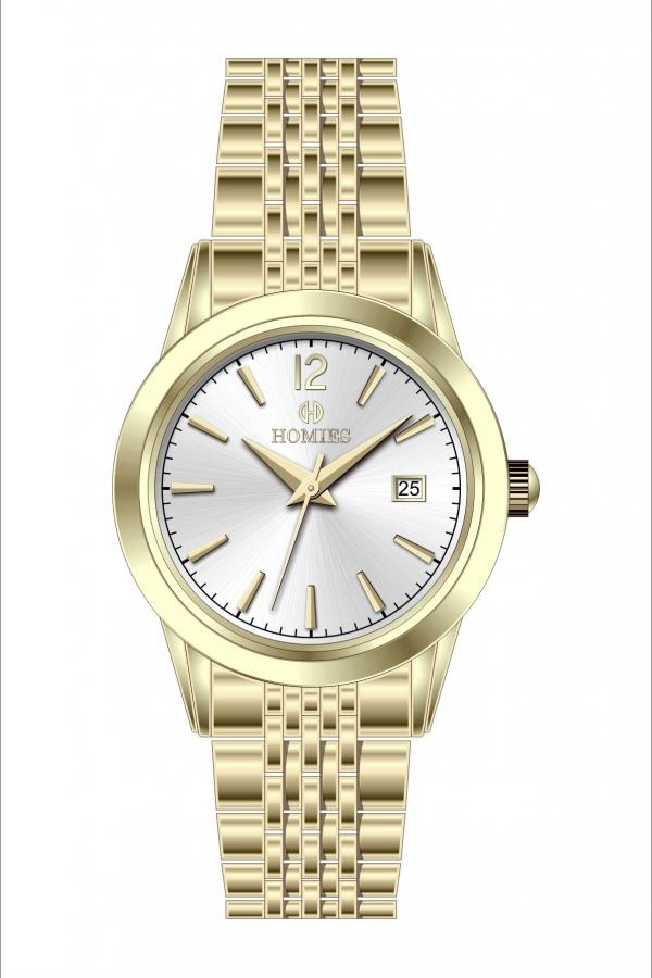 HM25508S01 Çelik Kordonlu Kadın Kol Saati ALTIN