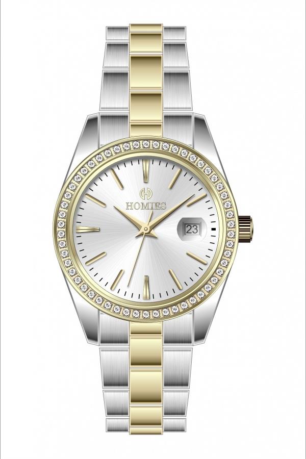HM25509S01 Çelik Kordonlu Kadın Kol Saati ALTIN - GÜMÜŞ