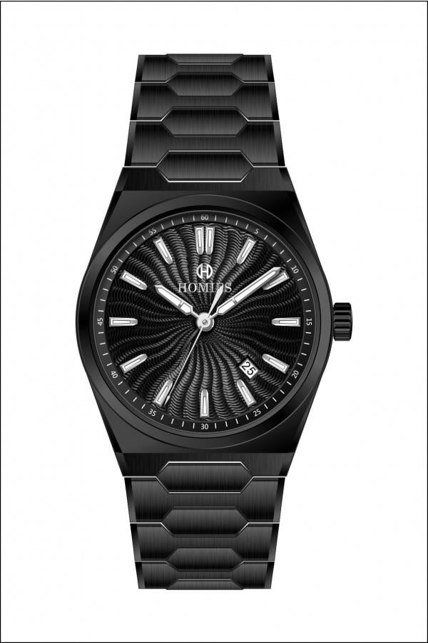 HM26419S01 Çelik Kordonlu Erkek Kol Saati SİYAH