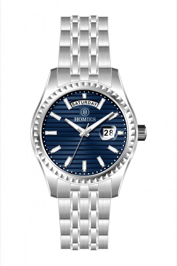 HM27080S01 Çelik Kordonlu Erkek Kol Saati GÜMÜŞ - 4