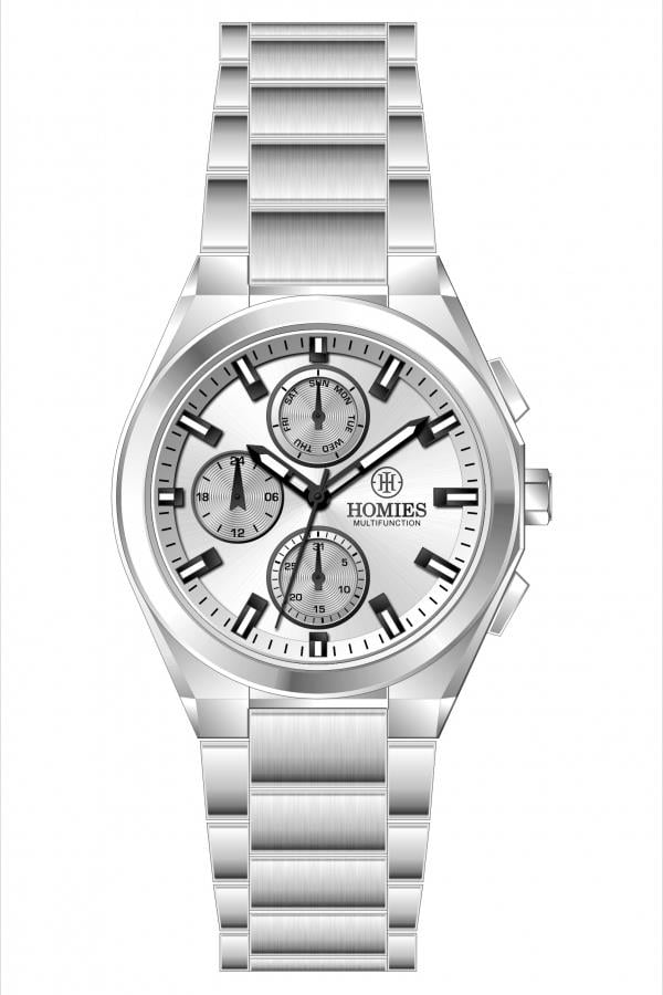 HM27131S01 Çelik Kordonlu Erkek Kol Saati GÜMÜŞ - 2