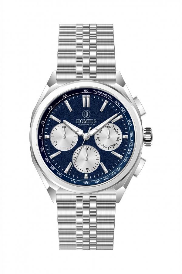 HM27485S01 Çelik Kordonlu Erkek Kol Saati GÜMÜŞ - 3