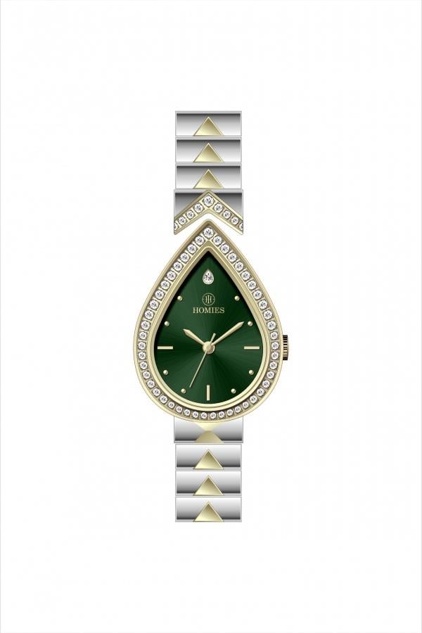 HM28212S01 Çelik Kordonlu Kadın Kol Saati ALTIN - GÜMÜŞ - 3