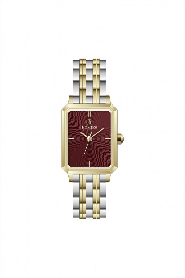 HM28213S01 Çelik Kordonlu Kadın Kol Saati ALTIN - GÜMÜŞ - 4