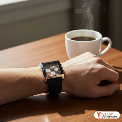 RD82034M Çelik Hasır Kordonlu Erkek Kol Saati