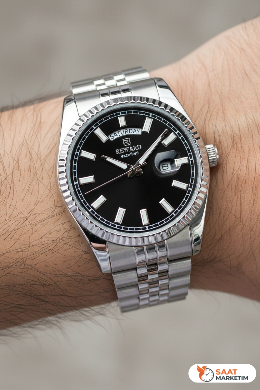 RD613082M Metal Kordonlu Erkek Kol Saati