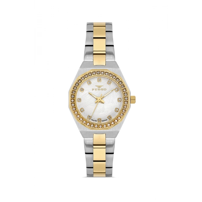 FL43014A Çelik Kordonlu Kadın Kol Saati