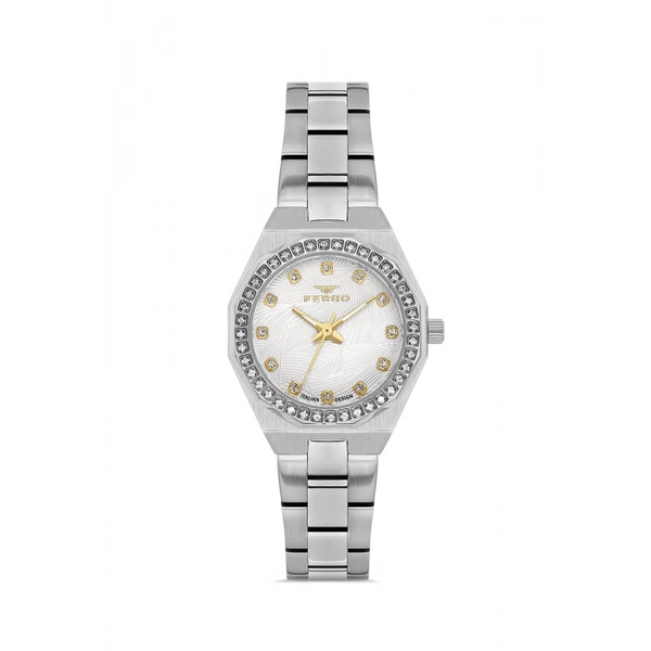 FL43014A Çelik Kordonlu Kadın Kol Saati