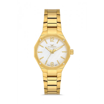 FL43018A Çelik Kordonlu Kadın Kol Saati