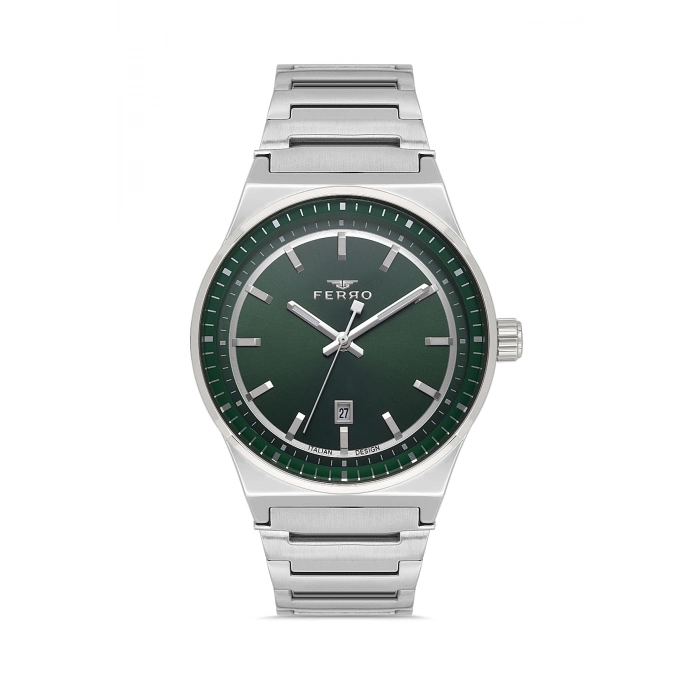 F11592AWT Çelik Kordonlu Erkek Kol Saati