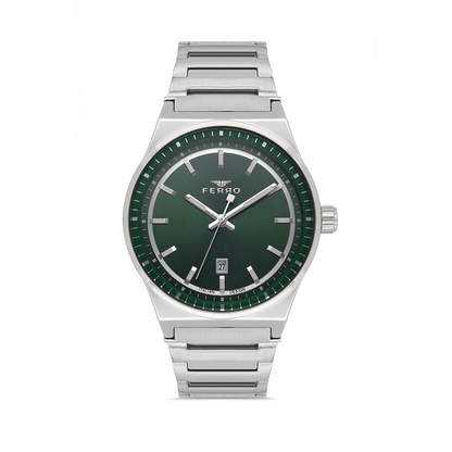 F11592AWT Çelik Kordonlu Erkek Kol Saati