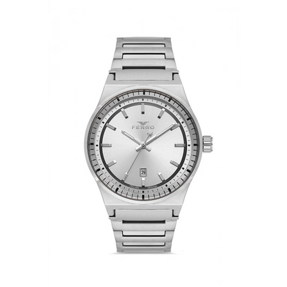 F11592AWT Çelik Kordonlu Erkek Kol Saati