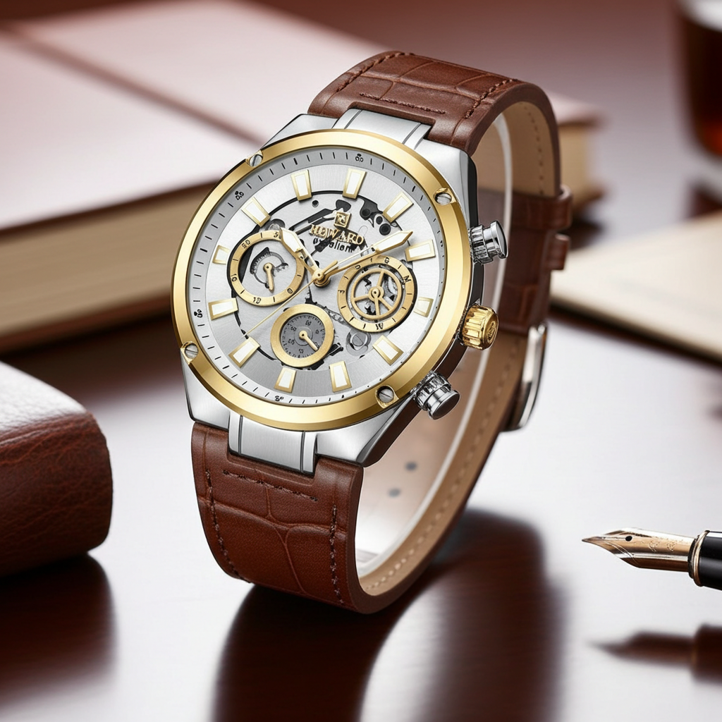 RD832999M Deri kordonlu Erkek Kol Saati