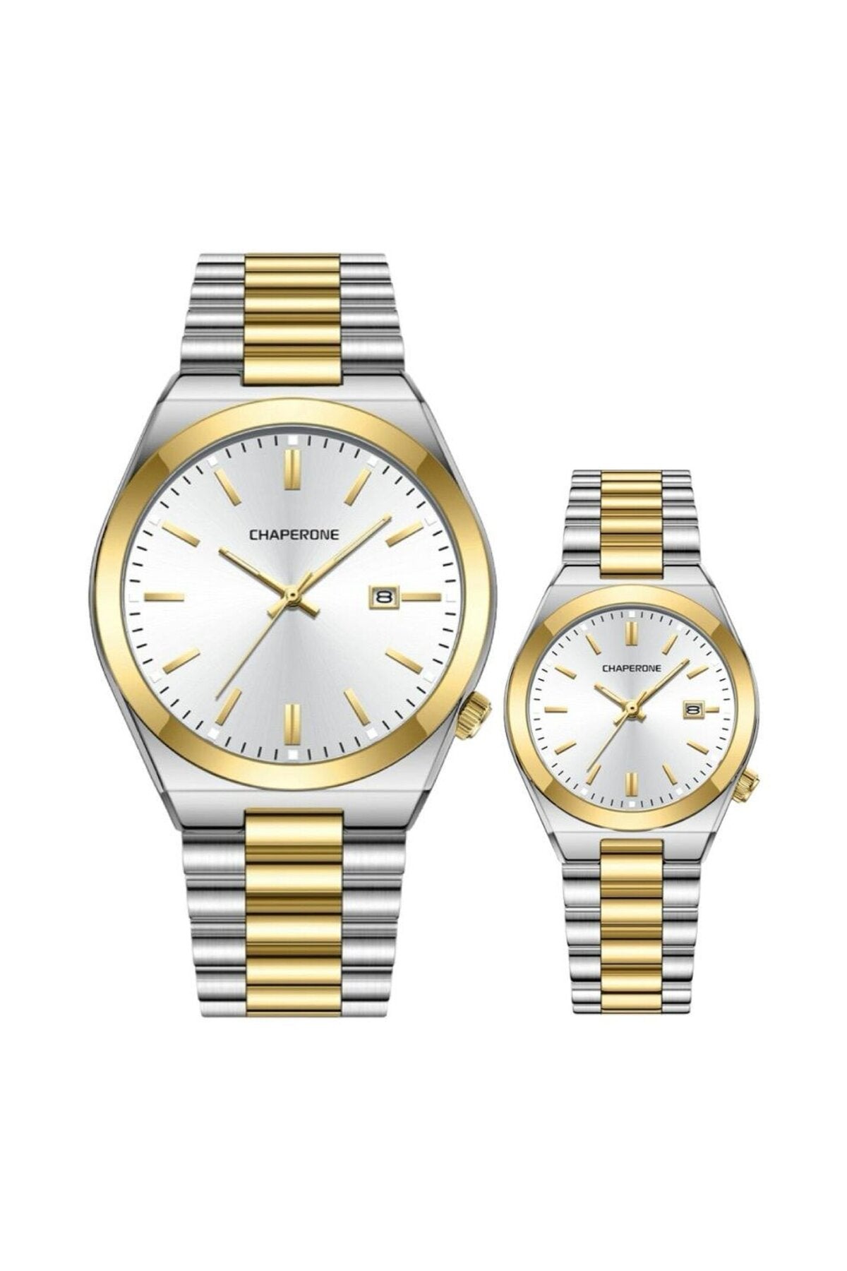 Metal Kordonlu Çift Saati