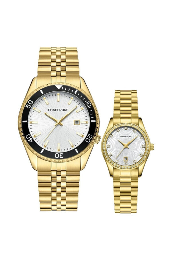 Metal Kordonlu Çift Saati