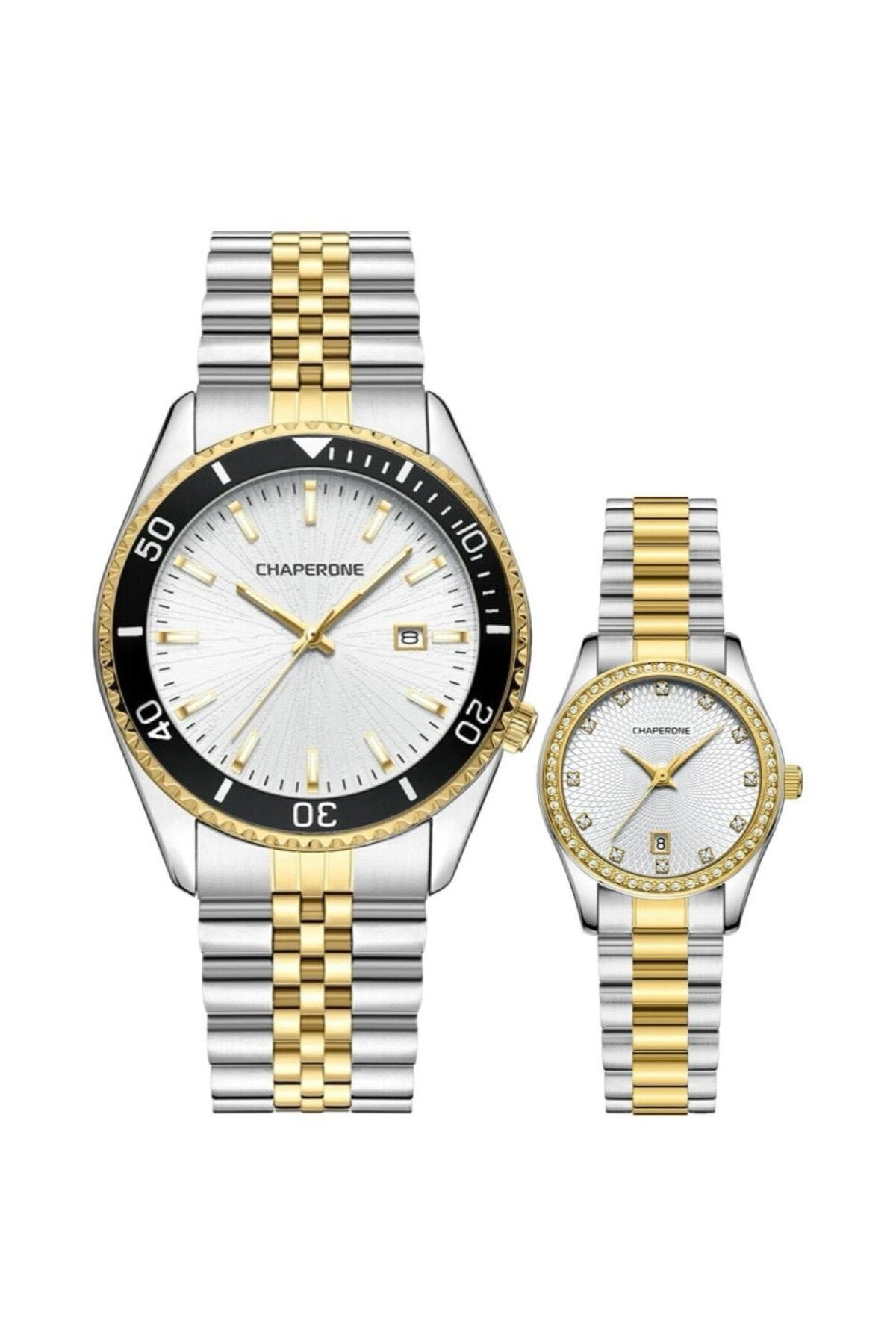 Metal Kordonlu Çift Saati