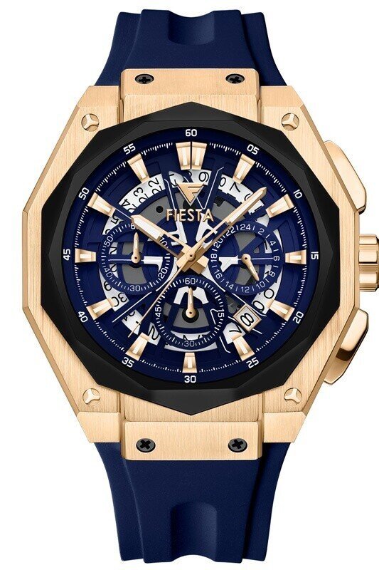 F24076M Silikon Kordonlu Erkek Kol Saati