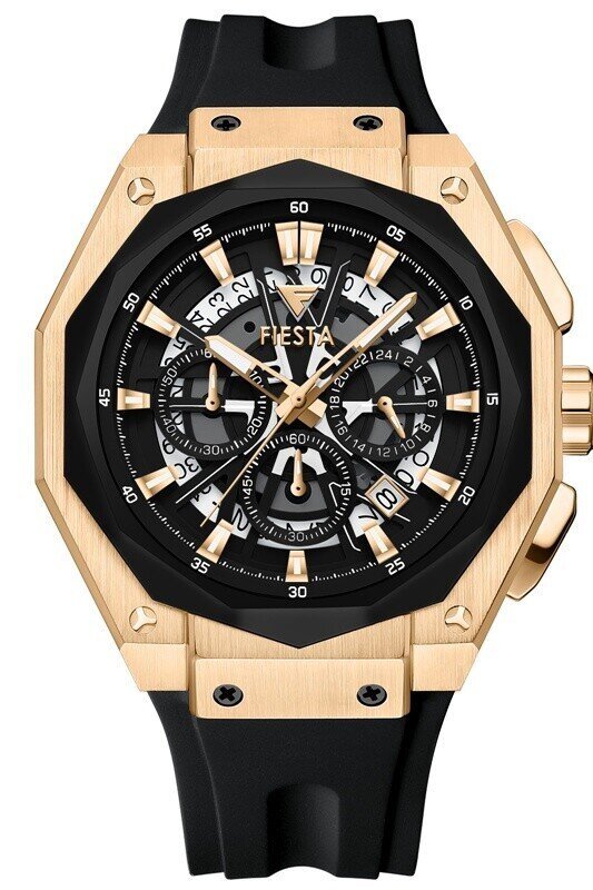 F24076M Silikon Kordonlu Erkek Kol Saati