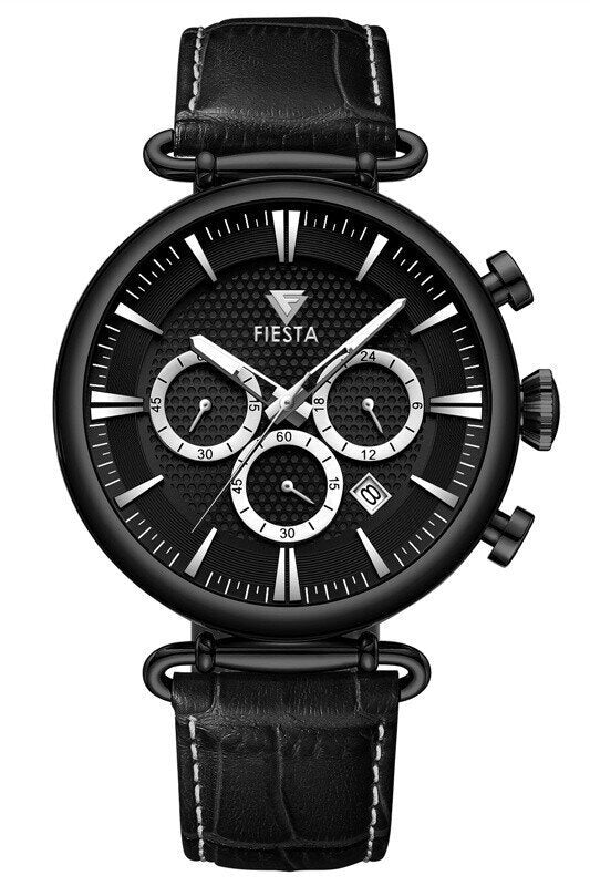 F24078M Deri Kordonlu Erkek Kol Saati