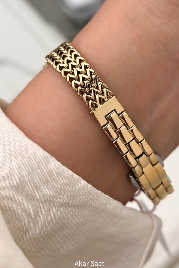 F24092L Metal Kordonlu Kadın Kol Saati