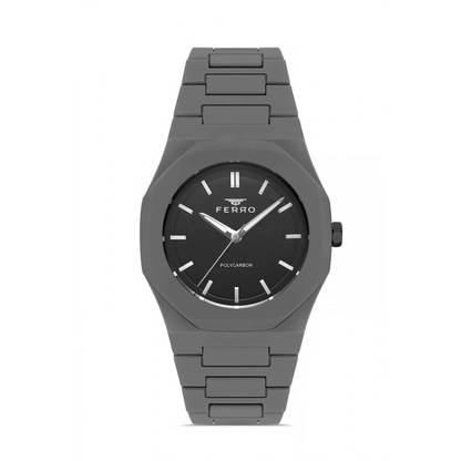 F11400D Silikon Kordonlu Erkek Kol Saati