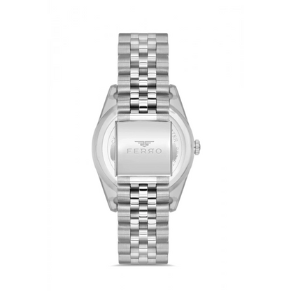 F11130AWT Çelik Kordonlu Erkek Kol Saati