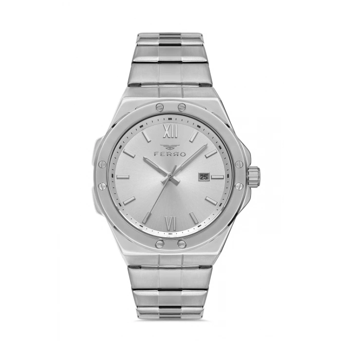 F11357A Çelik Kordonlu Erkek Kol Saati