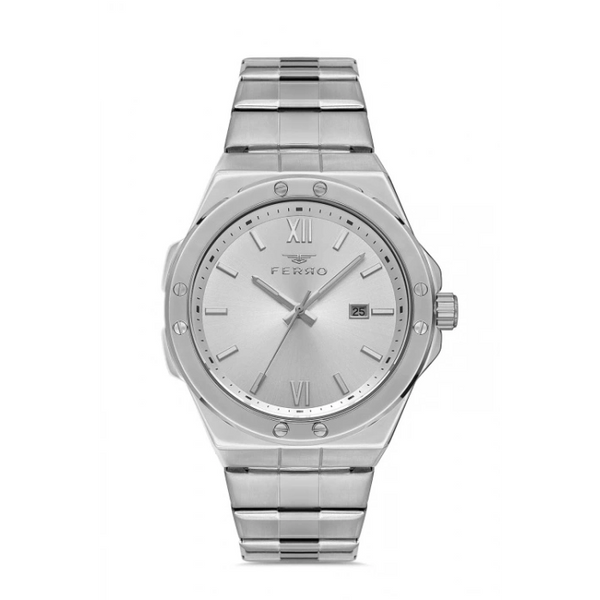 F11357A Çelik Kordonlu Erkek Kol Saati