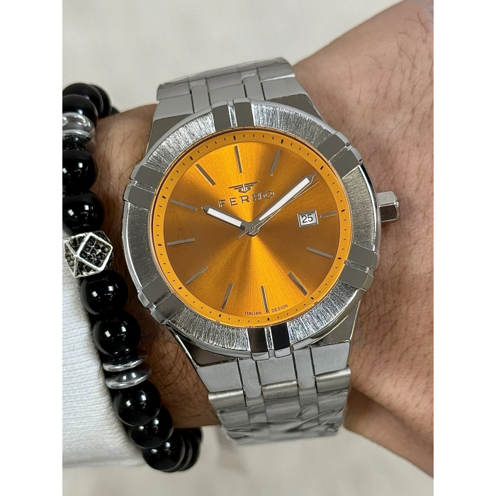 F11484A Çelik Kordonlu Erkek Kol Saati