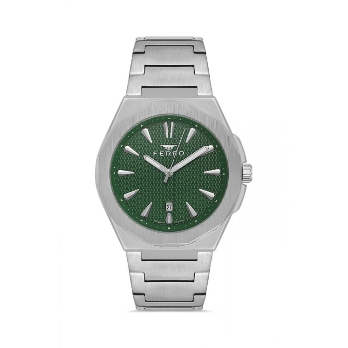 F11498AWT Çelik Kordonlu Erkek Kol Saati