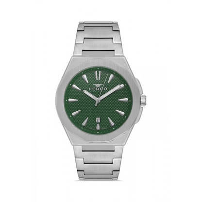 F11498AWT Çelik Kordonlu Erkek Kol Saati