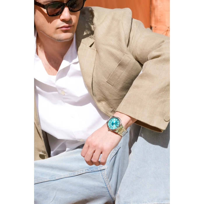 F11500AWT Çelik Kordonlu Erkek Kol Saati