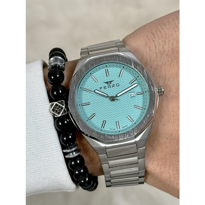 F11535A Çelik Kordonlu Erkek Kol Saati