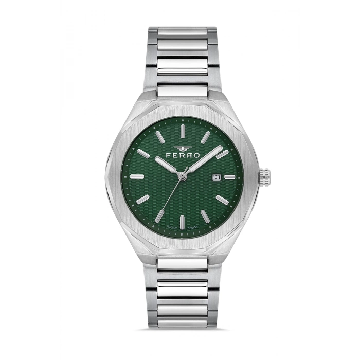 F11535A Çelik Kordonlu Erkek Kol Saati