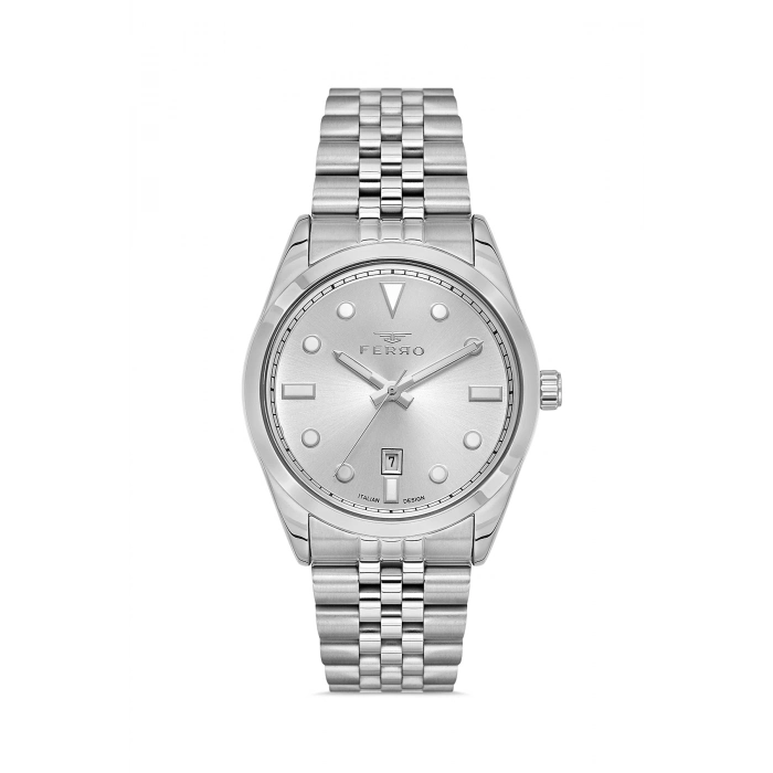 F11567AWT Çelik Kordonlu Erkek Kol Saati